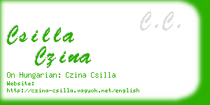 csilla czina business card